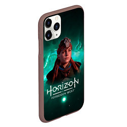 Чехол iPhone 11 Pro матовый Aloy - Элой Horizon Forbidden West, цвет: 3D-коричневый — фото 2