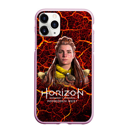 Чехол iPhone 11 Pro матовый Horizon Forbidden West Элой / 3D-Розовый – фото 1