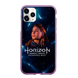 Чехол iPhone 11 Pro матовый Horizon Forbidden West - Молнии