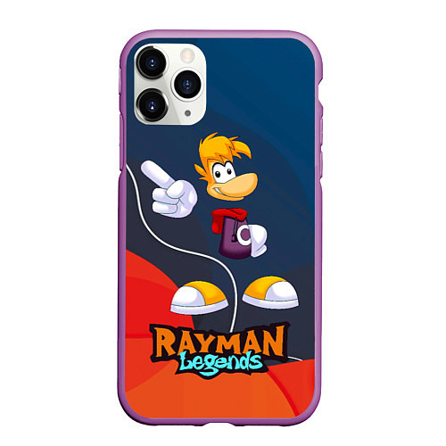 Чехол iPhone 11 Pro матовый Rayman Legends kid / 3D-Фиолетовый – фото 1