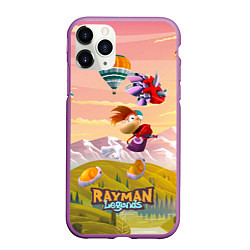 Чехол iPhone 11 Pro матовый Rayman воздушные шары