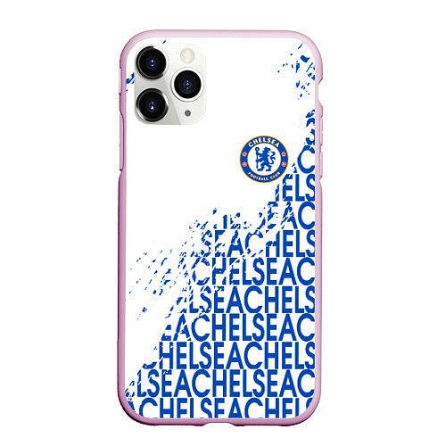 Чехол iPhone 11 Pro матовый Chelsea fc / 3D-Розовый – фото 1