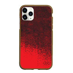 Чехол iPhone 11 Pro матовый RED GRUNGE SPORT GRUNGE