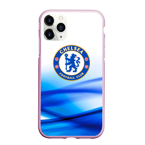 Чехол iPhone 11 Pro матовый Челси chelsea / 3D-Розовый – фото 1