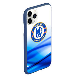 Чехол iPhone 11 Pro матовый Челси chelsea, цвет: 3D-тёмно-синий — фото 2