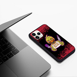 Чехол iPhone 11 Pro матовый ФНАФ - ЧИКА Арт, цвет: 3D-черный — фото 2
