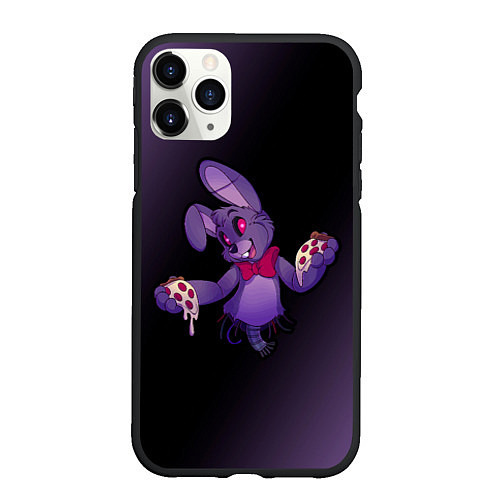 Чехол iPhone 11 Pro матовый FNAF - БОННИ / 3D-Черный – фото 1