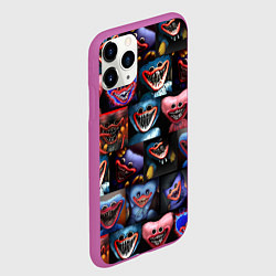 Чехол iPhone 11 Pro матовый POPPY PLAYTIME - РАЗНЫЙ ХАГГИ ВАГГИ, цвет: 3D-фиолетовый — фото 2
