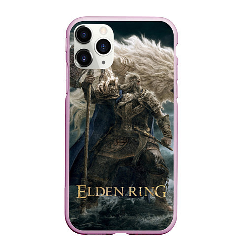 Чехол iPhone 11 Pro матовый Годфри и лев Elden Ring / 3D-Розовый – фото 1