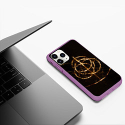 Чехол iPhone 11 Pro матовый ELDEN RING SYMBOL ВЕЛИКИЕ РУНЫ, цвет: 3D-фиолетовый — фото 2