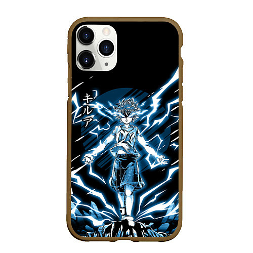 Чехол iPhone 11 Pro матовый КИЛУЯ HUNTER X HUNTER / 3D-Коричневый – фото 1