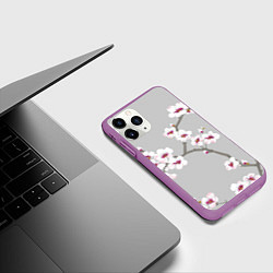 Чехол iPhone 11 Pro матовый Ранняя весна, цвет: 3D-фиолетовый — фото 2