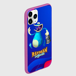 Чехол iPhone 11 Pro матовый Синий globox Rayman, цвет: 3D-фиолетовый — фото 2
