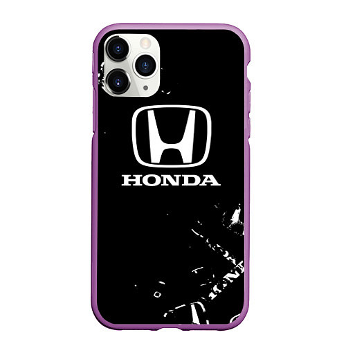 Чехол iPhone 11 Pro матовый Honda CR-Z / 3D-Фиолетовый – фото 1