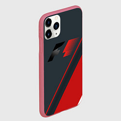 Чехол iPhone 11 Pro матовый F1 Большое лого, цвет: 3D-малиновый — фото 2