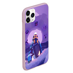 Чехол iPhone 11 Pro матовый Командо на корабле, цвет: 3D-розовый — фото 2