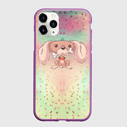 Чехол iPhone 11 Pro матовый Милая собачка с костью