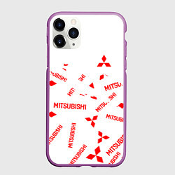 Чехол iPhone 11 Pro матовый Mitsubishi ASX, цвет: 3D-фиолетовый