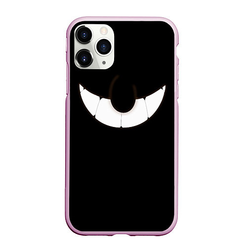 Чехол iPhone 11 Pro матовый Улыбка Дьявола Cuphead / 3D-Розовый – фото 1