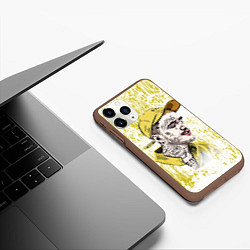 Чехол iPhone 11 Pro матовый Lil Peep CryBaby Yellow Лил Пип, цвет: 3D-коричневый — фото 2