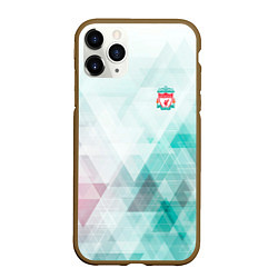Чехол iPhone 11 Pro матовый Liverpool лфк, цвет: 3D-коричневый