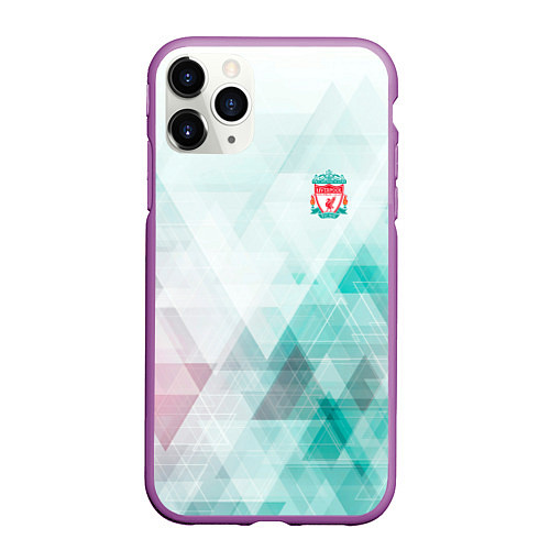 Чехол iPhone 11 Pro матовый Liverpool лфк / 3D-Фиолетовый – фото 1