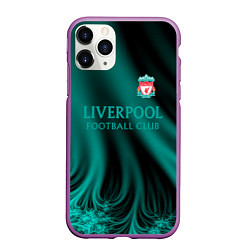 Чехол iPhone 11 Pro матовый Liverpool спорт, цвет: 3D-фиолетовый