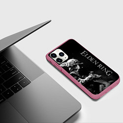Чехол iPhone 11 Pro матовый ВАЛЬКИРИЯ ЧБ ELDEN RING, цвет: 3D-малиновый — фото 2