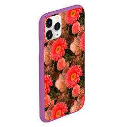 Чехол iPhone 11 Pro матовый Полевые цветочки дачные цветы, цвет: 3D-фиолетовый — фото 2