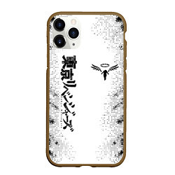 Чехол iPhone 11 Pro матовый Токийские мстители Tokyo Revengers logo, цвет: 3D-коричневый