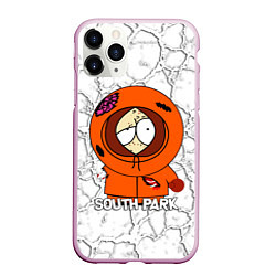 Чехол iPhone 11 Pro матовый Мультфильм Южный парк Кенни South Park, цвет: 3D-розовый