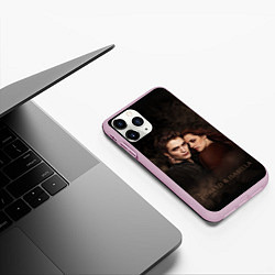 Чехол iPhone 11 Pro матовый Эдвард & Белла, цвет: 3D-розовый — фото 2