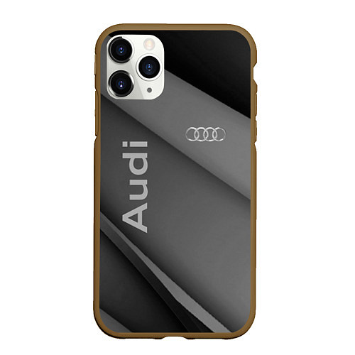 Чехол iPhone 11 Pro матовый Ауди audi / 3D-Коричневый – фото 1