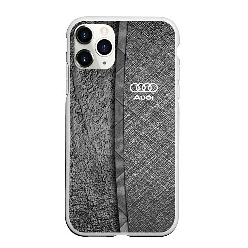 Чехол iPhone 11 Pro матовый Audi ауди sport / 3D-Белый – фото 1