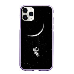 Чехол iPhone 11 Pro матовый Космонавт Звёзды