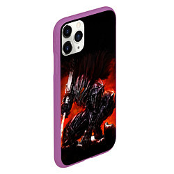 Чехол iPhone 11 Pro матовый ГАТС В ДОСПЕХАХ БЕРСЕРК, цвет: 3D-фиолетовый — фото 2