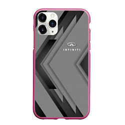 Чехол iPhone 11 Pro матовый Infinity Autosport, цвет: 3D-малиновый