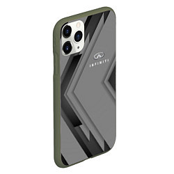Чехол iPhone 11 Pro матовый Infinity Autosport, цвет: 3D-темно-зеленый — фото 2