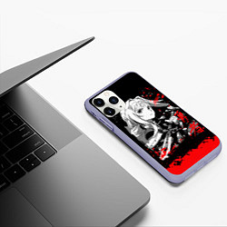 Чехол iPhone 11 Pro матовый Алиса Цуберг, цвет: 3D-светло-сиреневый — фото 2