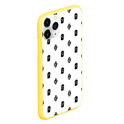 Чехол iPhone 11 Pro матовый Узор Mono White Dope Camo Dope Street Market, цвет: 3D-желтый — фото 2