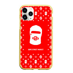 Чехол iPhone 11 Pro матовый Узор Red Dope Ski Mask Dope Street Market