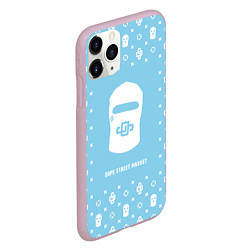 Чехол iPhone 11 Pro матовый Узор Sky Blue Dope Ski Mask Dope Street Market, цвет: 3D-розовый — фото 2