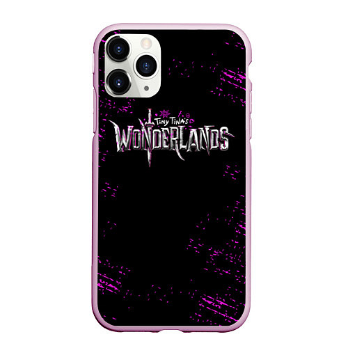 Чехол iPhone 11 Pro матовый Tiny Tina’s Wonderlands: Logo / 3D-Розовый – фото 1