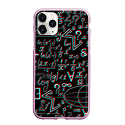 Чехол iPhone 11 Pro матовый ФОРМУЛЫ ГЛИТЧ GLITCH, цвет: 3D-розовый