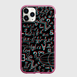 Чехол iPhone 11 Pro матовый ФОРМУЛЫ ГЛИТЧ GLITCH, цвет: 3D-малиновый