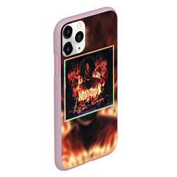 Чехол iPhone 11 Pro матовый Karmageddon Kizaru Альбом Кизару огонь, цвет: 3D-розовый — фото 2