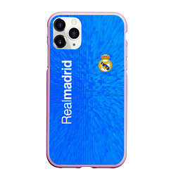 Чехол iPhone 11 Pro матовый Реал мадрид real madrid abstraction, цвет: 3D-розовый