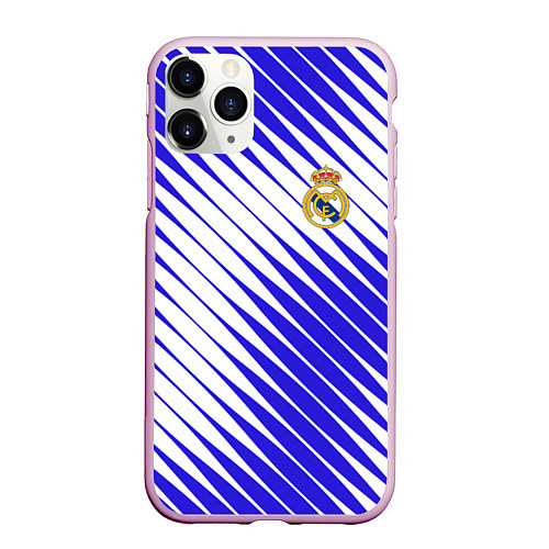 Чехол iPhone 11 Pro матовый Real madrid реал мадрид / 3D-Розовый – фото 1