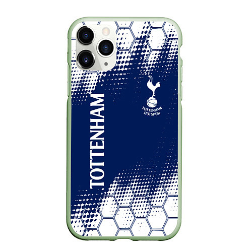 Чехол iPhone 11 Pro матовый TOTTENHAM HOTSPUR Тоттенхэм / 3D-Салатовый – фото 1