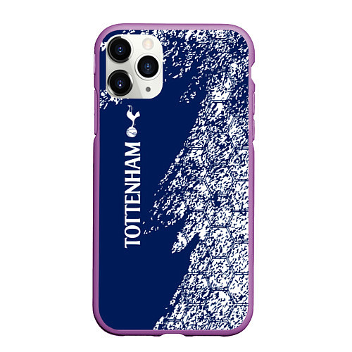 Чехол iPhone 11 Pro матовый TOTTENHAM HOTSPUR Тоттенхэм / 3D-Фиолетовый – фото 1